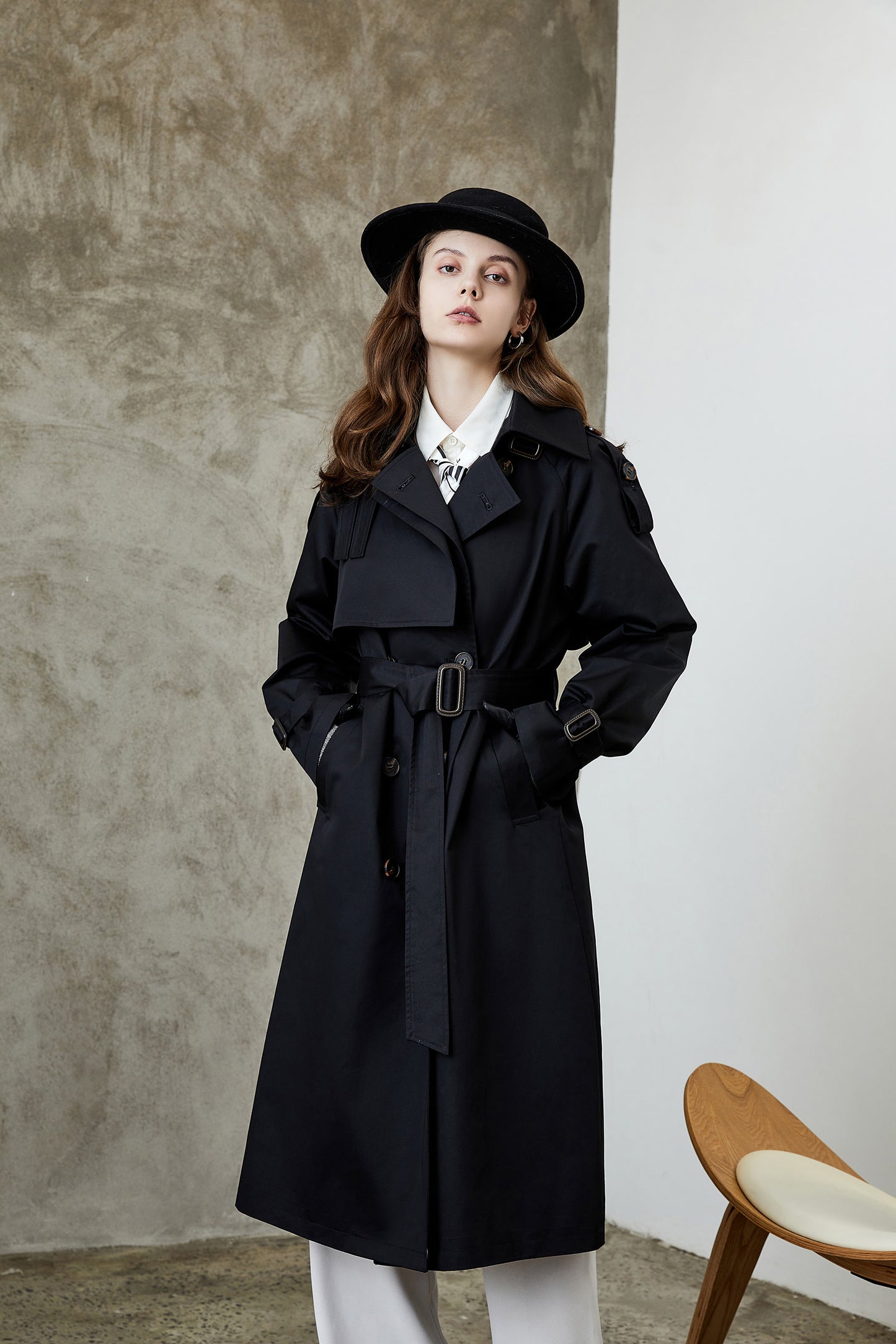 Overknee Slimming Trench Coat