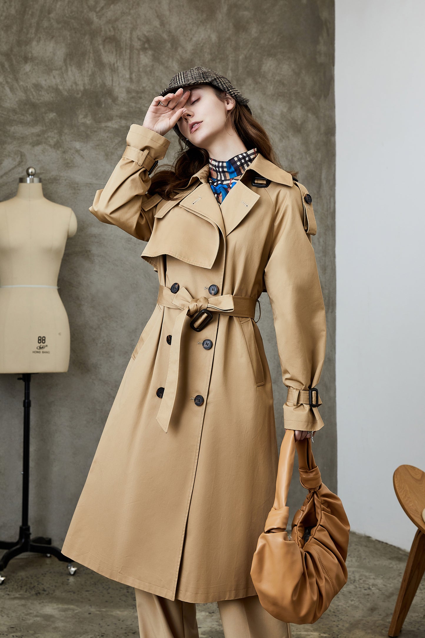 Overknee Slimming Trench Coat