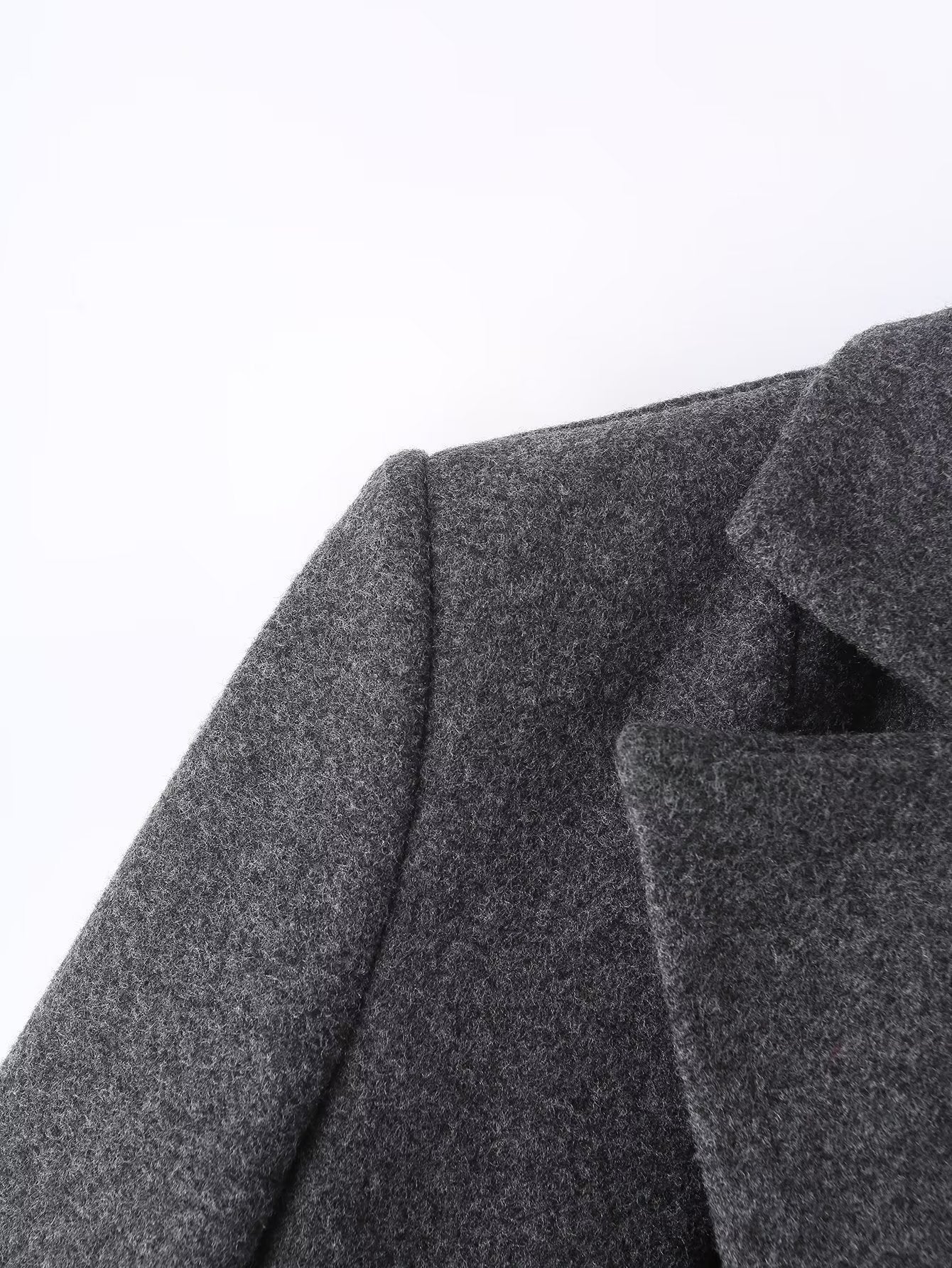 Woolen Double Breasted Coat