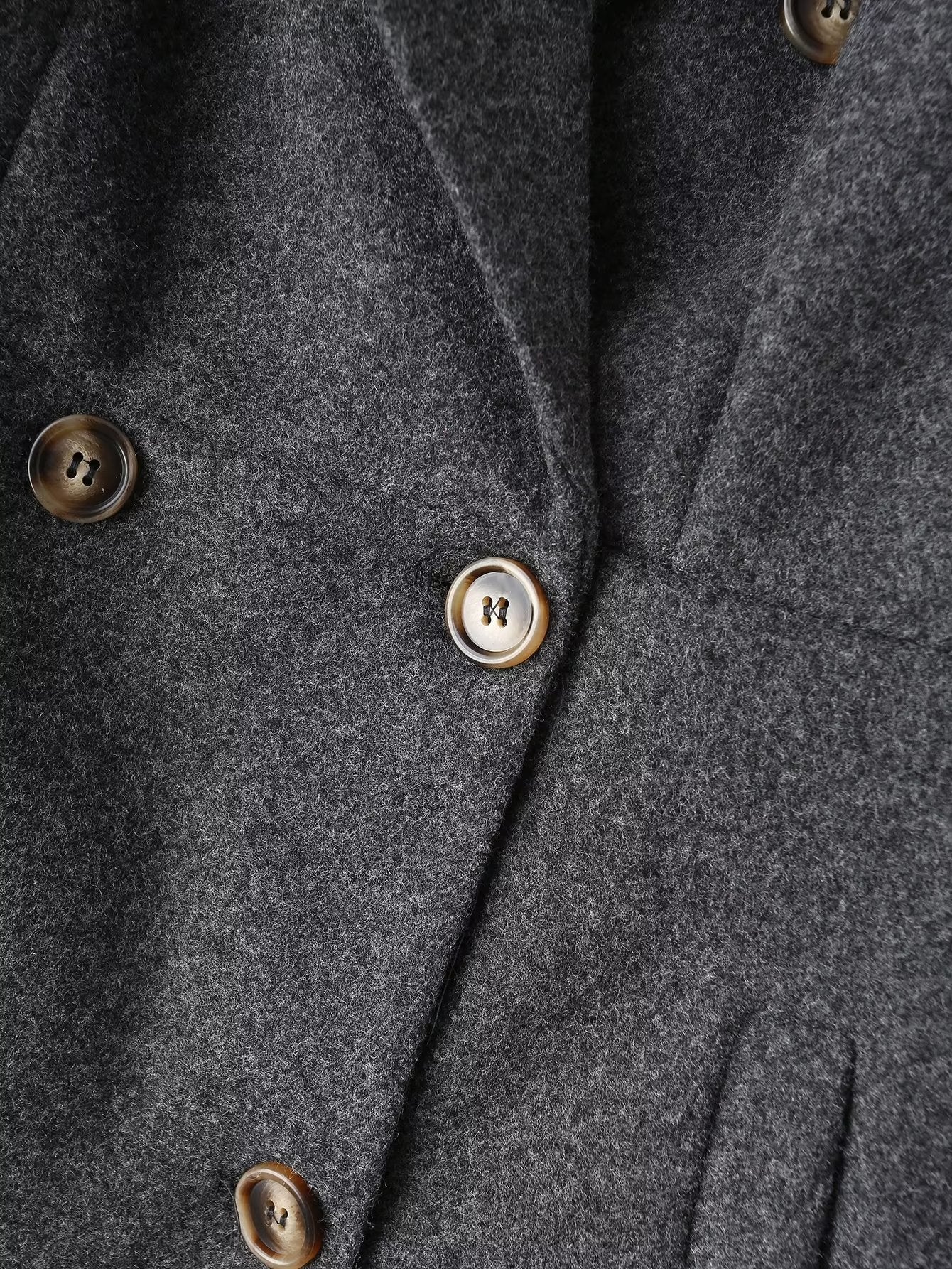 Woolen Double Breasted Coat