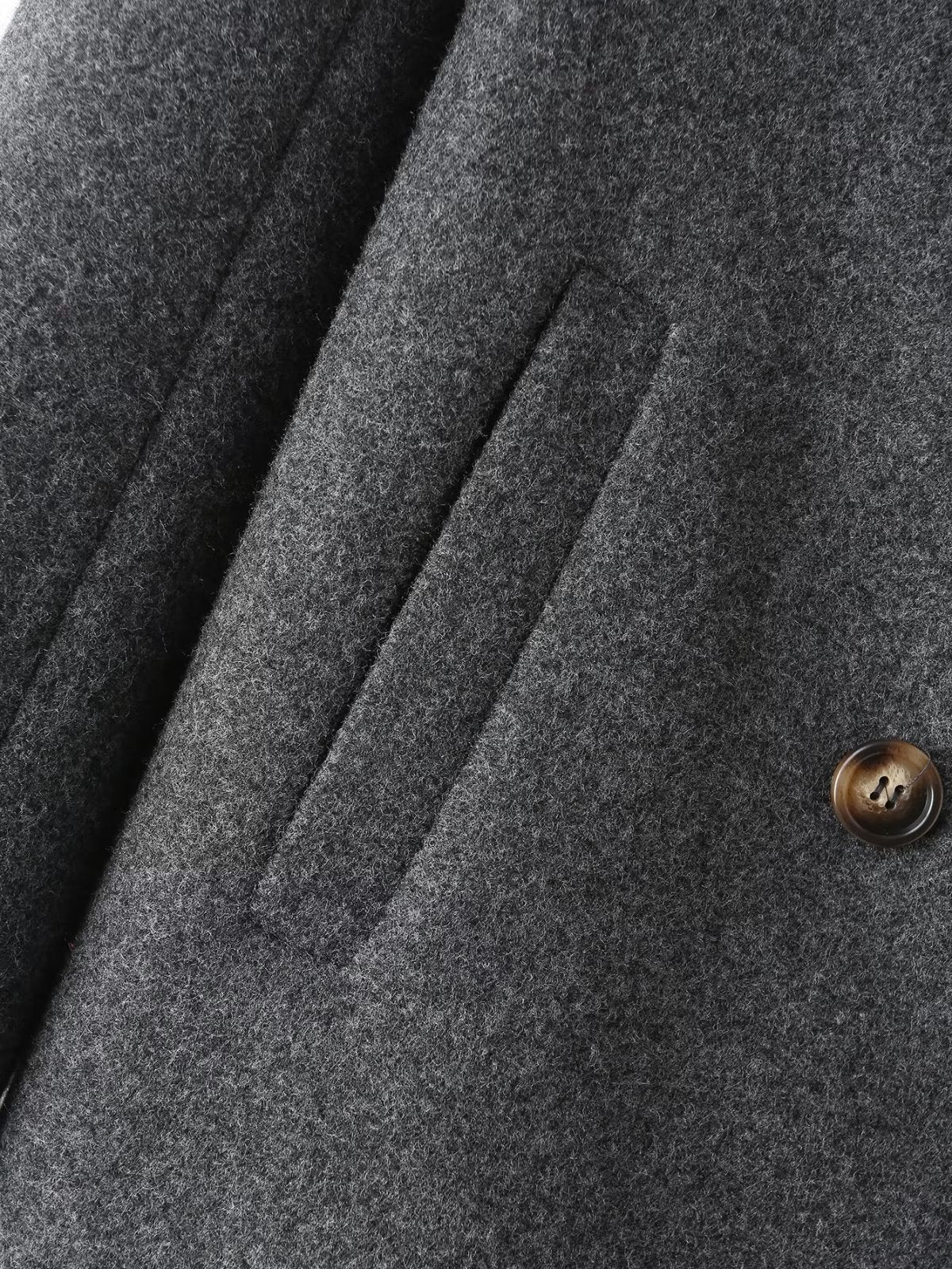 Woolen Double Breasted Coat