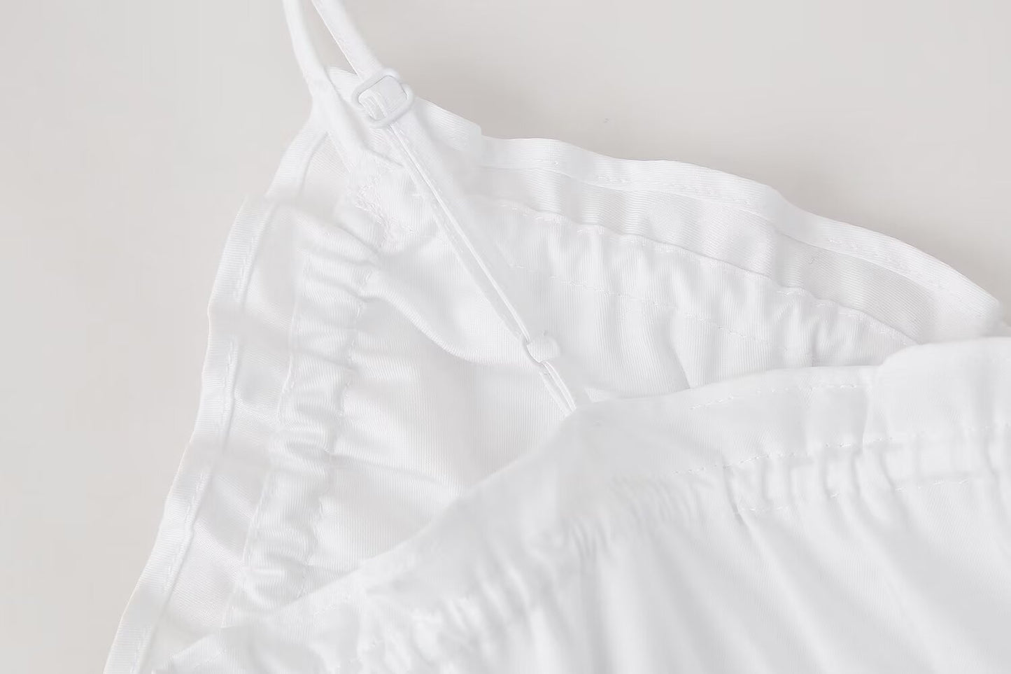 Pleated Fabric Trench Dress