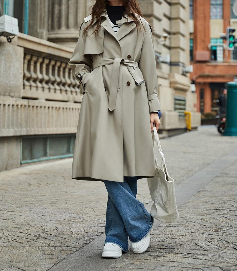 Non Ironing Casual Trench Coat