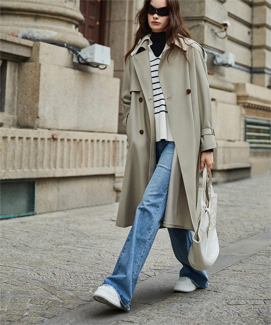Non Ironing Casual Trench Coat