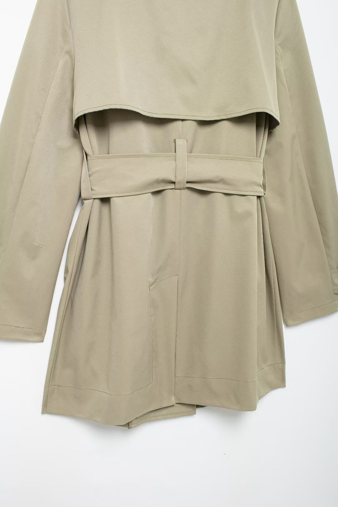 Elegant Double Breasted Trench Coat