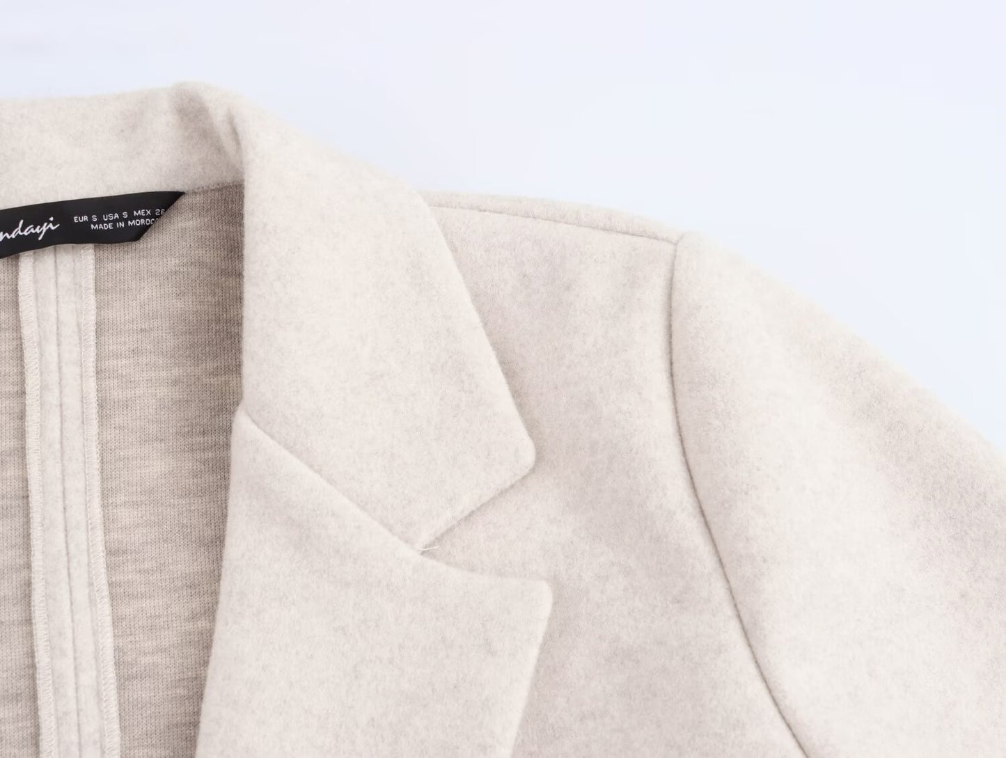 Button Decoration Soft Overcoat Jacket