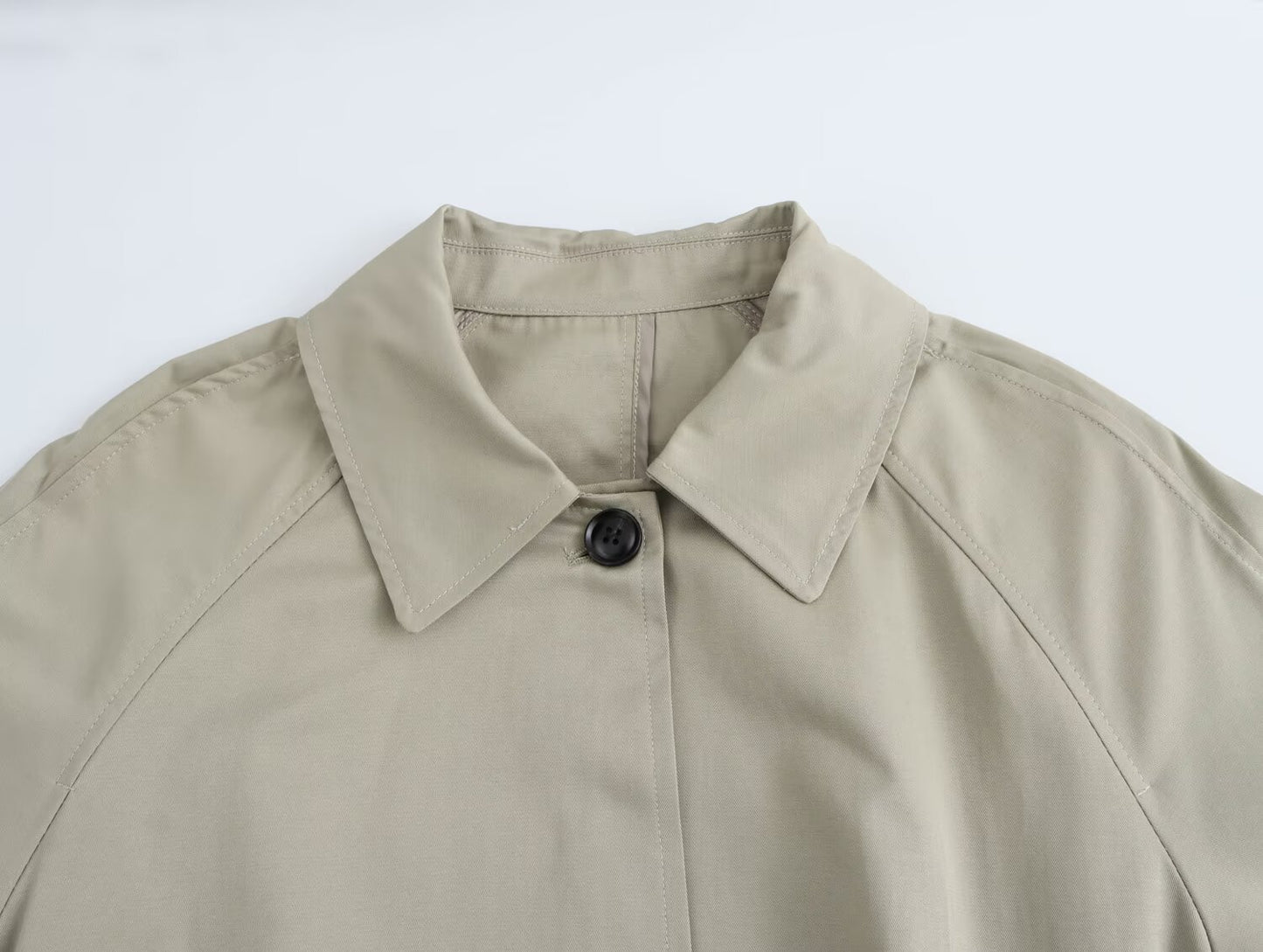 Mid Length Waistband Trench Coat