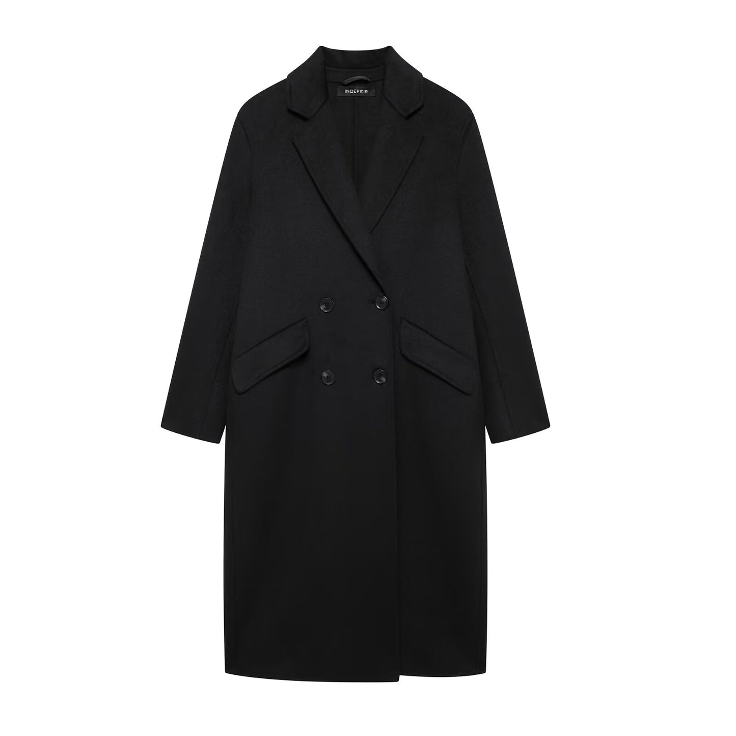 Collared Double Breasted Trench Coat