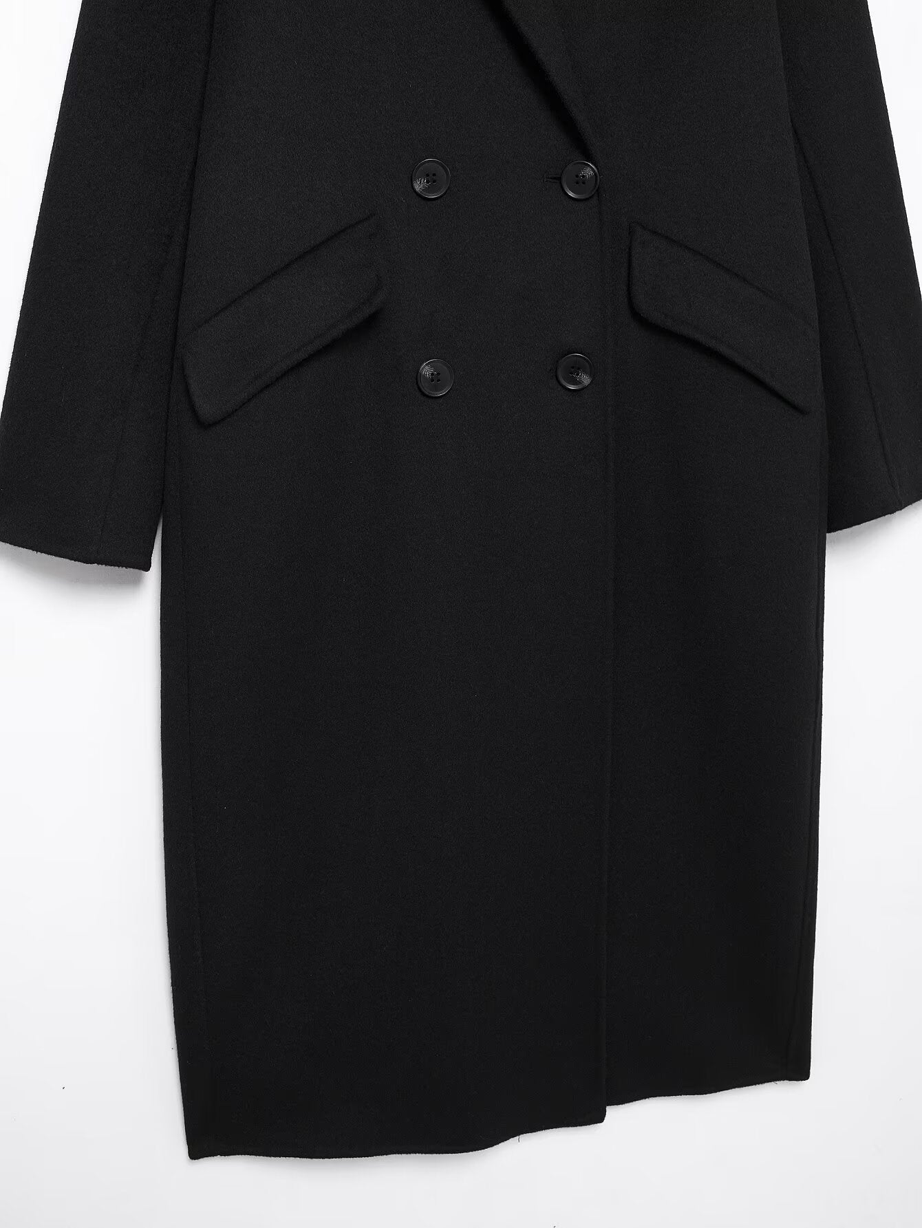 Collared Double Breasted Trench Coat