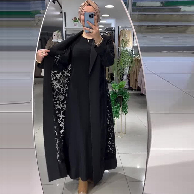 Hollow Out Casual Trench Coat