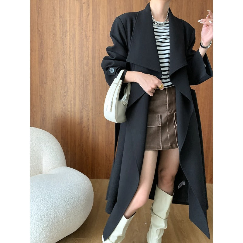 Trench Coat Long Autumn Winter