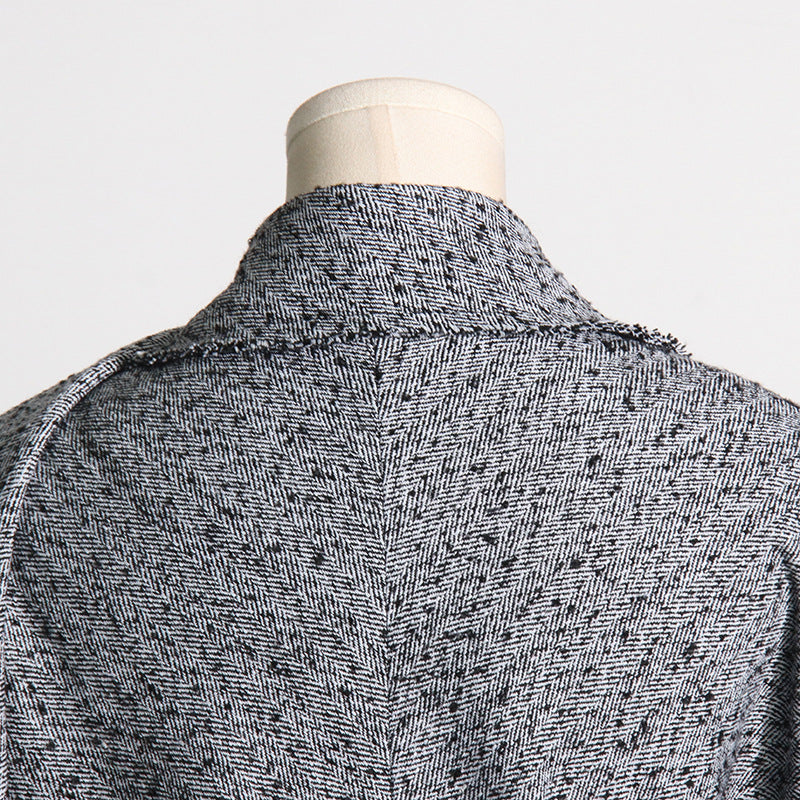 Tweed Slimming Trench Coat