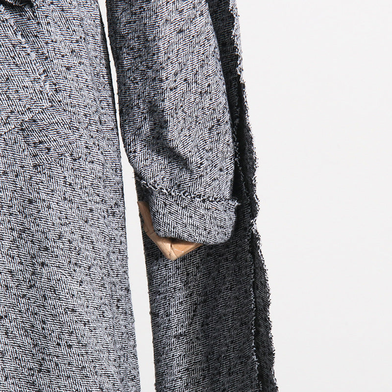 Tweed Slimming Trench Coat