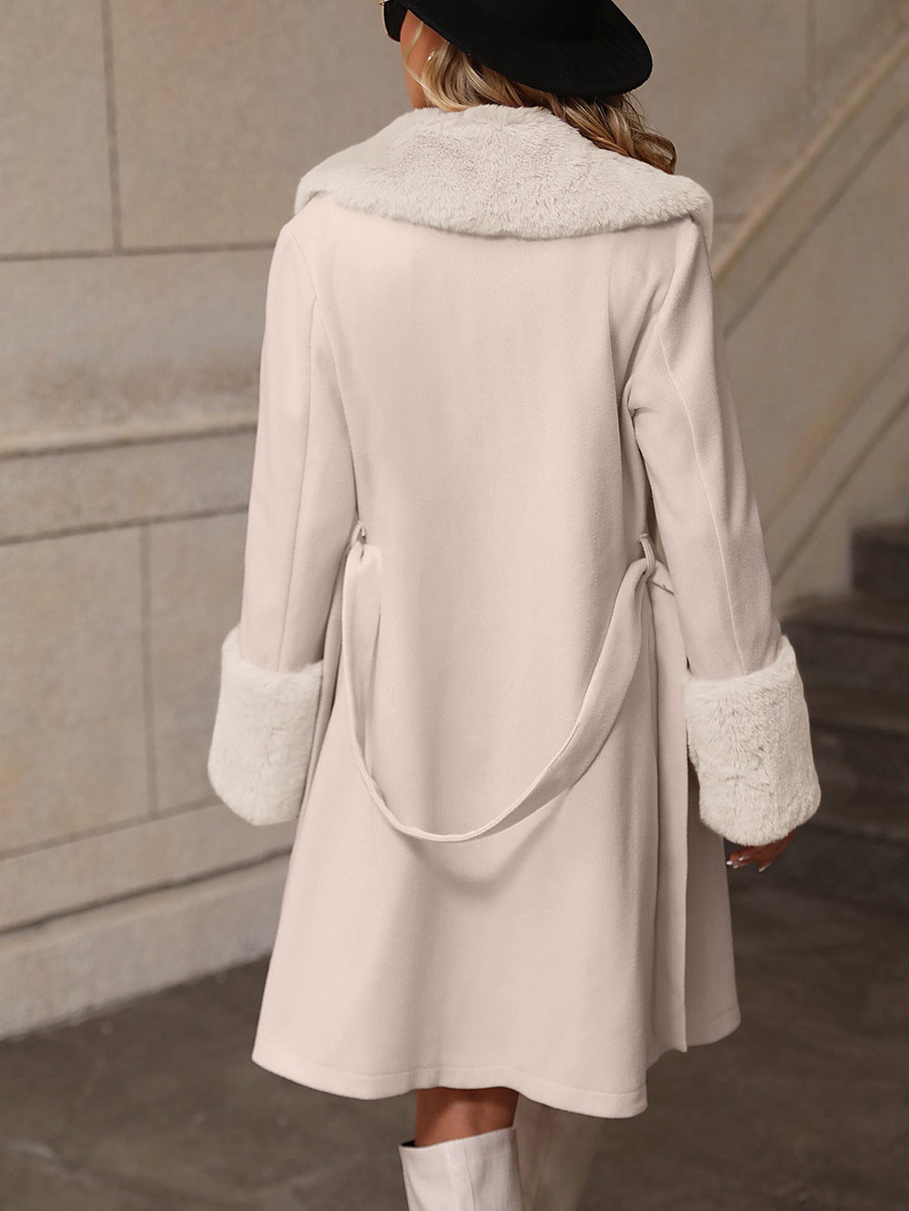 Mid Length Collared Trench Coat