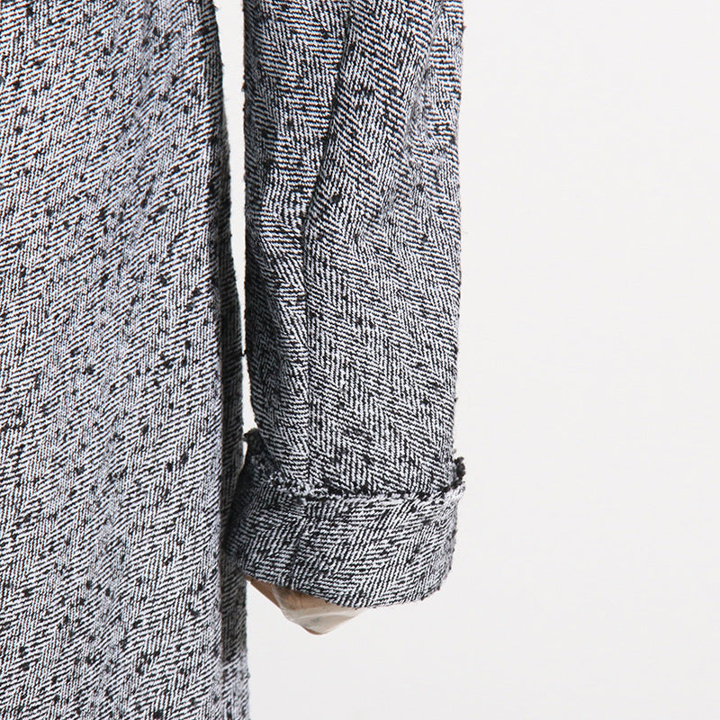 Tweed Slimming Trench Coat