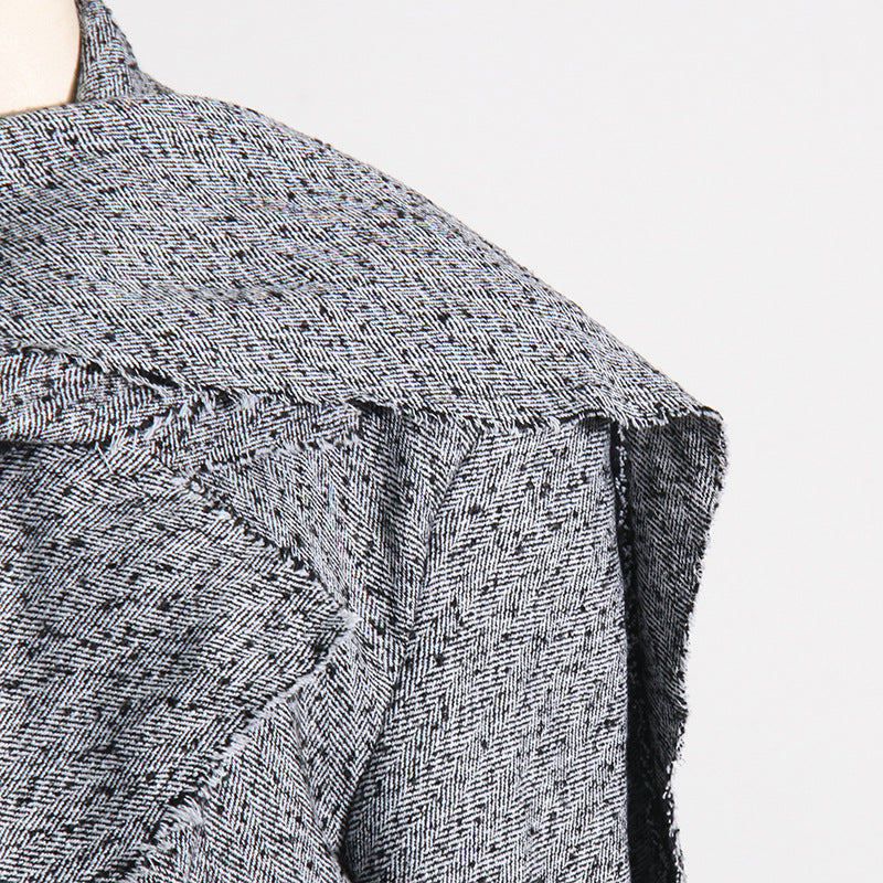 Tweed Slimming Trench Coat