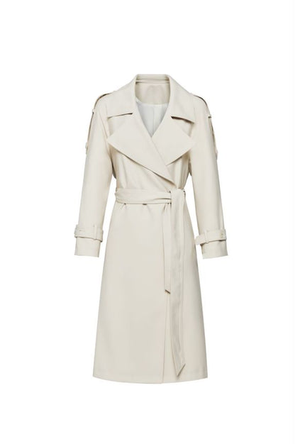 Trench Lace-up Loose Overcoat