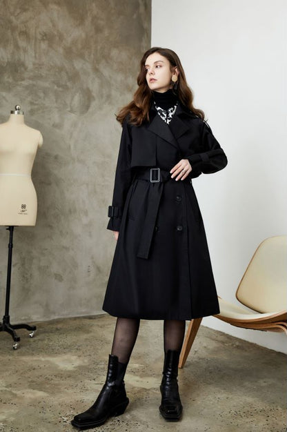 Khaki Trench Long Coat