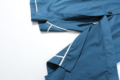 Color Matching Loose Trench Coat