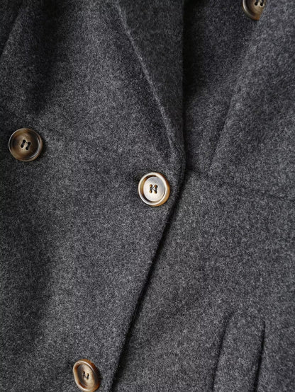 Woolen Double Breasted Coat