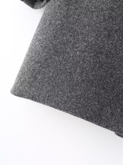 Woolen Double Breasted Coat