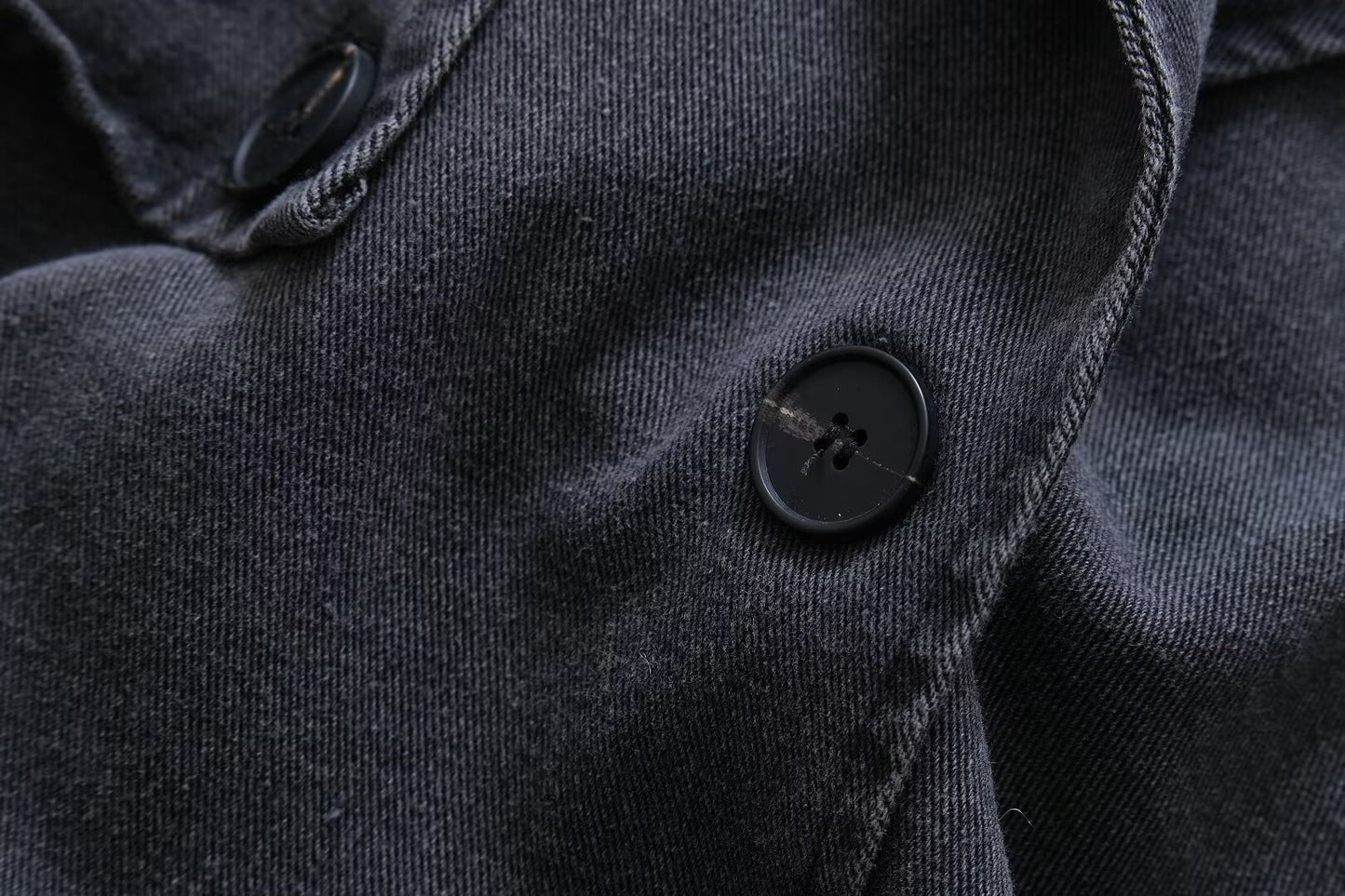 Denim Baggy Trench Coat