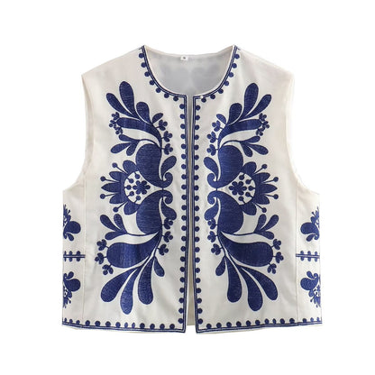 Blue Embroidery