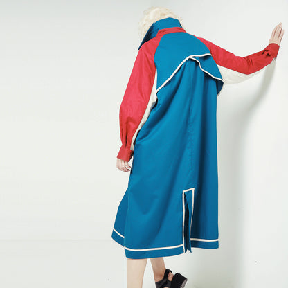 Color Matching Loose Trench Coat