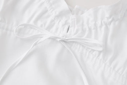 Pleated Fabric Trench Dress