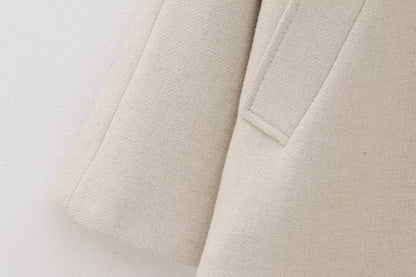 Blended Fur Collar Jacket