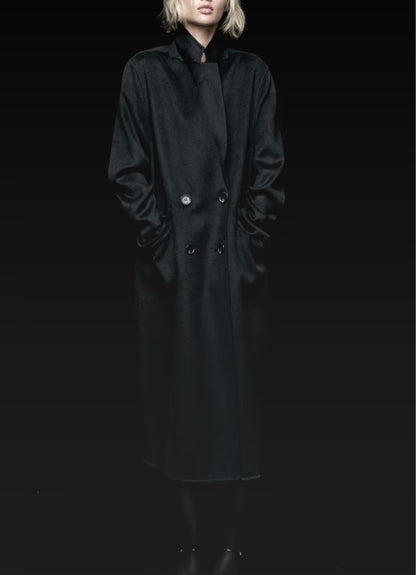 Collared Double Breasted Trench Coat