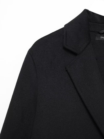 Collared Double Breasted Trench Coat