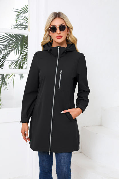 Waterproof Hooded Windbreaker Coat