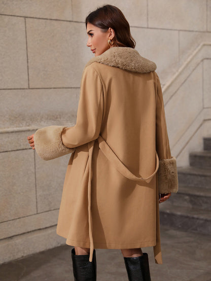 Mid Length Collared Trench Coat