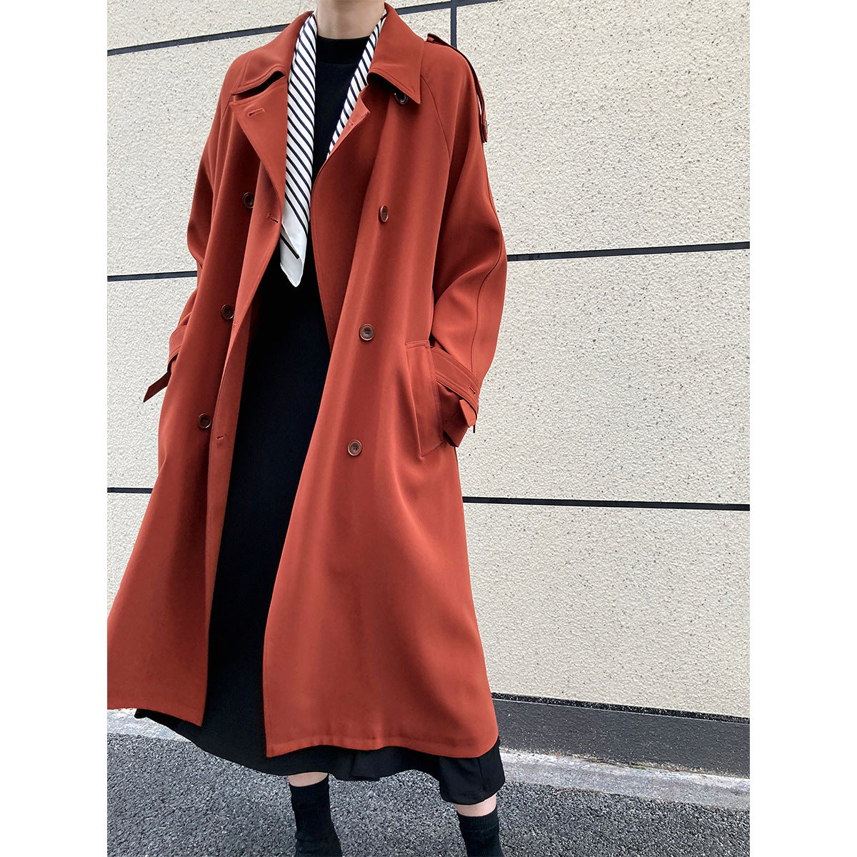 Draping Loose Trench Coat