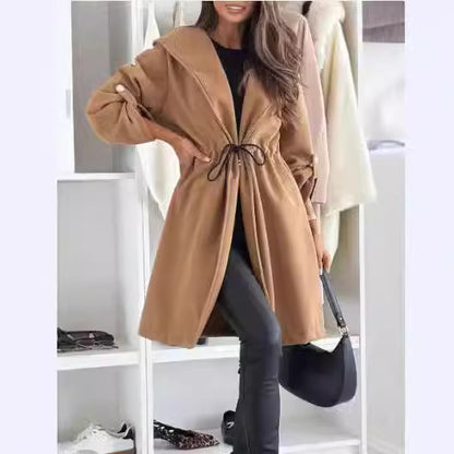 Hooded Long Sleeve Coat