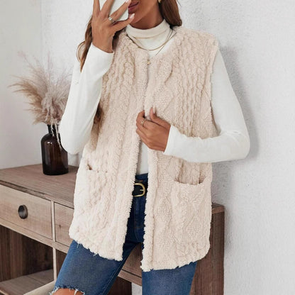 Plush Pocket Casual Vest