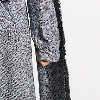 Tweed Slimming Trench Coat