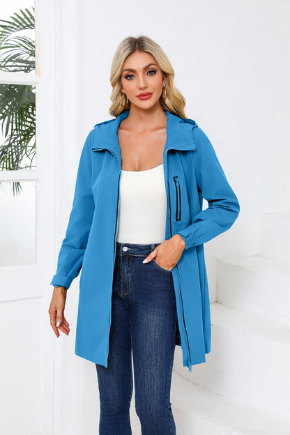 Waterproof Hooded Windbreaker Coat