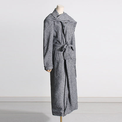 Tweed Slimming Trench Coat