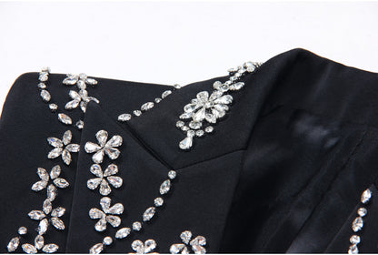Rhinestone Sleeveless Business Vest