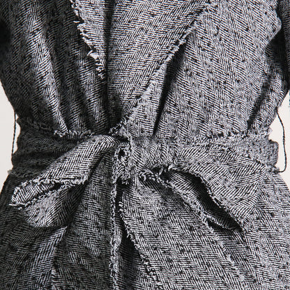 Tweed Slimming Trench Coat